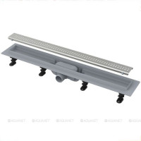 Водоотводящий желоб AlcaPlast Simple с порогами 750 мм APZ9-750M