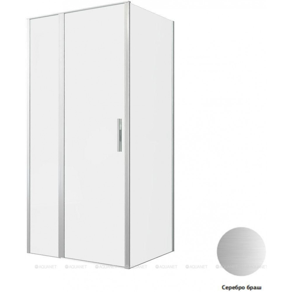 Душевое ограждение Allen Brau Priority 1000x800 мм 8 мм серебро браш 3.31029.BA/3.31041.BA