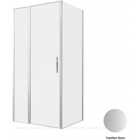 Душевое ограждение Allen Brau Priority 1000x800 мм 8 мм серебро браш 3.31029.BA/3.31041.BA