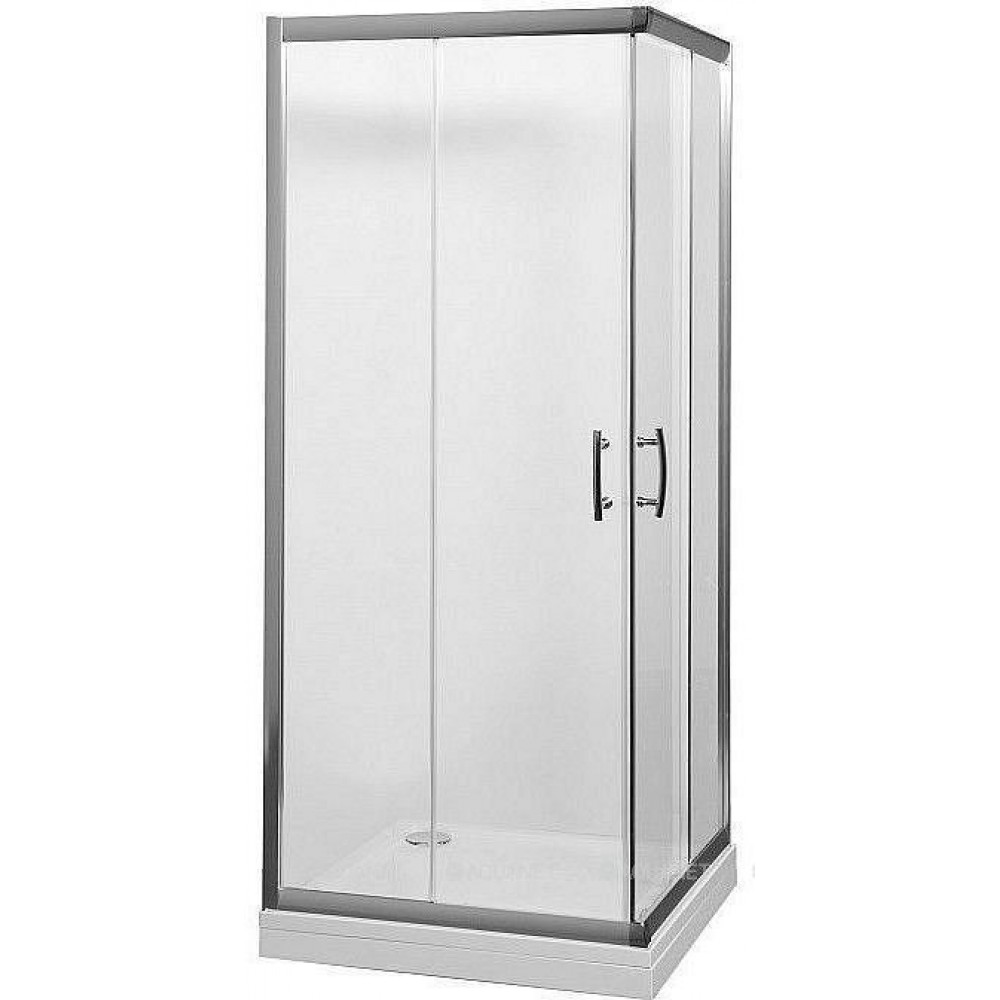 Душевое ограждение Aquanet Alfa Cube 1000х1000х2000 мм стекло прозрачное хром NAA1142
