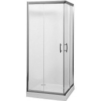 Душевое ограждение Aquanet Alfa Cube 1000х1000х2000 мм стекло прозрачное хром NAA1142