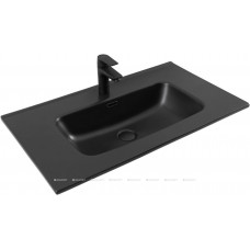 Раковина-столешница Aquanet Flat 80 черный матовый 00329255