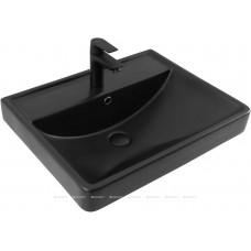 Раковина накладная Aquanet Ирис 600х470х210 мм черный матовый 00329247 Раковина накладная Aquanet Ирис 600х470х210 мм черный матовый 00329247