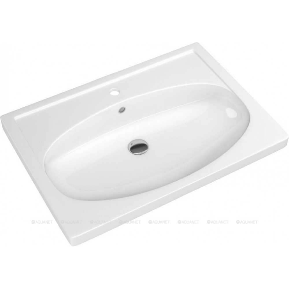Раковина-столешница Aquanet Калипсо-600 с обрамлением 00185476