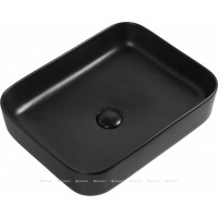 Раковина накладная Aquanet SOUL-1-MB 500x400x135 мм черный матовый SOUL-1-MB