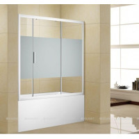 Шторка для ванны Aquanet Practic 1800 мм хром полоска 6 мм AE10-B-180H150U-CP