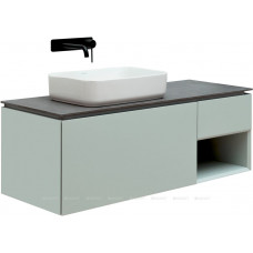 Тумба под раковину Allen Brau INFINITY 120 L 1+1 папирус белый матовый 1.21006.PWM