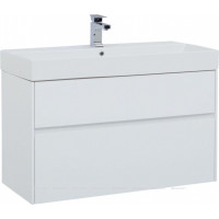 Тумба с раковиной Aquanet Бруклин 100 белый 00212599