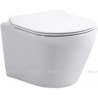 Унитаз подвесной Aquanet Atago W Short Tornado с сиденьем Soft Close Slim 332173