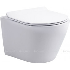 Унитаз подвесной Aquanet Atago W Short Tornado с сиденьем Soft Close Slim 332173 Унитаз подвесной Aquanet Atago W Short Tornado с сиденьем Soft Close Slim 332173