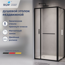 Душевой уголок RGW Leipzig LE-45B 1200x800 мм черный 77124528-14 Душевой уголок RGW Leipzig LE-45B 1200x800 мм черный 77124528-14