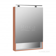 Зеркальный шкаф Roca The Gap 600х850х129 мм LED-подсветка терракота ZRU9307840