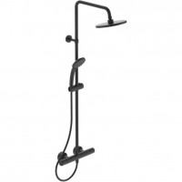 Душевая система с термостатом Ideal Standard Ceratherm T25 Ø200/100 мм черный матовый A7545XG