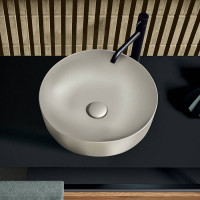 Раковина-чаша Kerasan Nolita 40х15 см без отверстия Grigio matt 534459