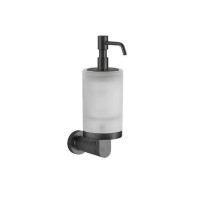 Дозатор для жидкого мыла подвесной Gessi Emporio Accessories сатинированное стекло Black XL 38815#299