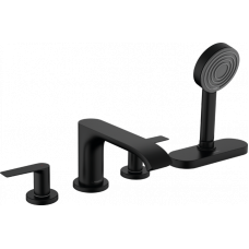 Смеситель на борт ванны hansgrohe Vivenis на 4 отверстия sBox внешняя часть черный матовый 75444670