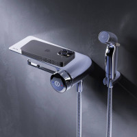 Смеситель TouchReel с гигиеническим душем и полкой встраиваемый AM.PM X-Joy F0H85A800