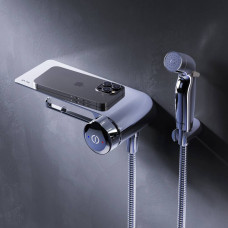 Смеситель TouchReel с гигиеническим душем и полкой встраиваемый AM.PM X-Joy F0H85A800 Смеситель TouchReel с гигиеническим душем и полкой встраиваемый AM.PM X-Joy F0H85A800