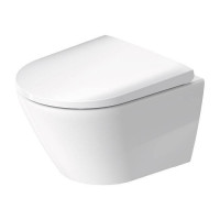 Унитаз подвесной Duravit D-Neo 48x37 см безободковый с сиденьем микролифт белый 45880900A1