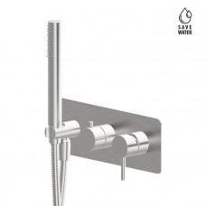 Смеситель для душа Newform X-STEEL 316 встраиваемый на 2 выхода с ручным душем INOX 69679EX.50.050 Смеситель для душа Newform X-STEEL 316 встраиваемый на 2 выхода с ручным душем INOX 69679EX.50.050