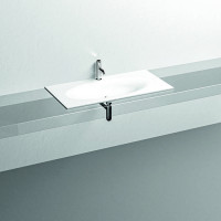 Раковина Kerasan Shape 102х52 см встраиваемая 1 отверстие белый матовый 547030