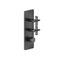 Смеситель термостатический Gessi Inciso встраиваемый внешняя часть black XL 58224#299