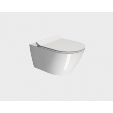 Унитаз подвесной GSI KUBE X 550x360 мм Genius Flush с крепежом белый глянцевый 9413FR511 Унитаз подвесной GSI KUBE X 550x360 мм Genius Flush с крепежом белый глянцевый 9413FR511