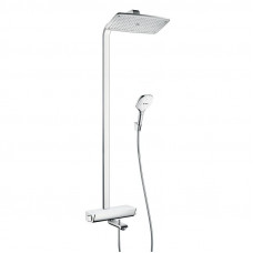 Душевая система для ванны с термостатом hansgrohe Raindance Select E 360 1jet белый/хром 27113400