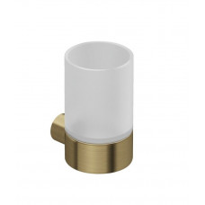 Стакан с держателем Kludi VELA R 72х92х119 мм Brushed Gold 58975N0