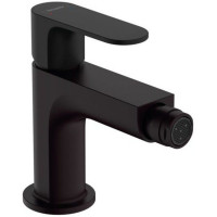 Смеситель для биде Hansgrohe Rebris S со сливным гарнитуром матовый черный 72210670