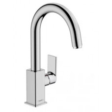 Смеситель для раковины hansgrohe Vernis Shape однорычажный с поворотным изливом хром 71564000 Смеситель для раковины hansgrohe Vernis Shape однорычажный с поворотным изливом хром 71564000