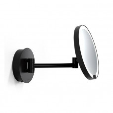 Зеркало косметическое Decor Walther Just Look WR 21.5 см LED 5x аккумулятор черный 0125660