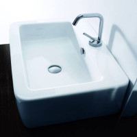 Раковина Kerasan Ego 60х43 см 1 отверстие белая 324201