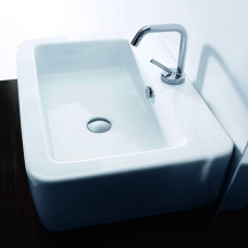 Раковина Kerasan Ego 60х43 см 1 отверстие белая 324201