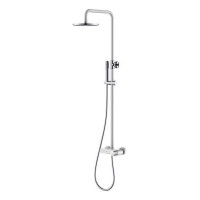 Душевая стойка Boheme Stick с верхним душем 30х57х112.5 см белый/хром 128-WCR.2