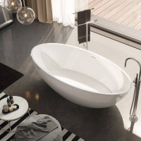 Ванна отдельностоящая Gruppo Treesse Carezza 180х85х52 см белый глянцевый V308BL