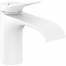 Смеситель для раковины Hansgrohe Vivenis 80 однорычажный матовый белый 75010700