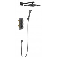 Душевая система встраиваемая с термостатом Timo Tetra-Thermo SX-0179/03SM черный SX-0179/03SM