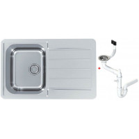Мойка кухонная Alveus Line Max 80 790х500х190 мм с сифоном 1136608