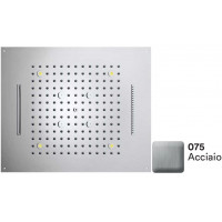 Верхний душ с подсветкой Bossini Dream/4 RGB Lights 570x470 мм 4 режима Матовая сталь H38908.075