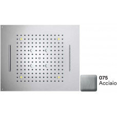 Верхний душ с подсветкой Bossini Dream/4 RGB Lights 570x470 мм 4 режима Матовая сталь H38908.075