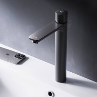 Смеситель для раковины высокий AM.PM X-Joy TouchReel черный матовый F85A92522