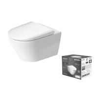Унитаз подвесной Duravit D-Neo 370x540x360 мм безободковый с сиденьем 45770900A1