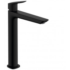 Смеситель для раковины hansgrohe Logis Fine 240 однорычажный со сливным гарнитуром матовый черный 71257670 Смеситель для раковины hansgrohe Logis Fine 240 однорычажный со сливным гарнитуром матовый черный 71257670