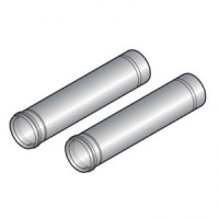Удлинение дымохода De Dietrich 80 мм L=250 мм алюминий 2 шт 84887604