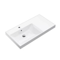Раковина подвесная Kerama Marazzi Cubo 90.5х48.5 см левая белый глянцевый CU.wb.90Lh