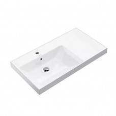 Раковина подвесная Kerama Marazzi Cubo 90.5х48.5 см левая белый глянцевый CU.wb.90Lh