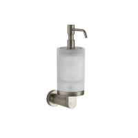Дозатор для жидкого мыла подвесной Gessi Emporio Accessories сатинированное стекло Finox Brushed Nickel 38815#149