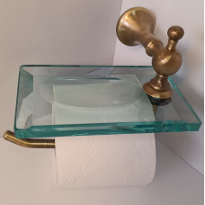 Держатель туалетной бумаги с мыльницей Tiffany World Retro RE 233.92 бронза RE23392 Держатель туалетной бумаги с мыльницей Tiffany World Retro RE 233.92 бронза RE23392