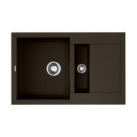 Кухонная мойка Omoikiri Sakaime 78-2-DC Tetogranit 78x50 см темный шоколад 4993198